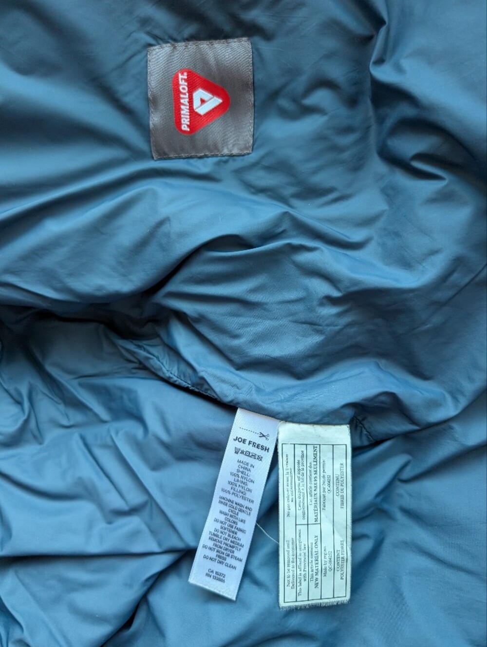 Joe Fresh Hooded Long Puffer Jacket in Navy - Picture 14 of 14